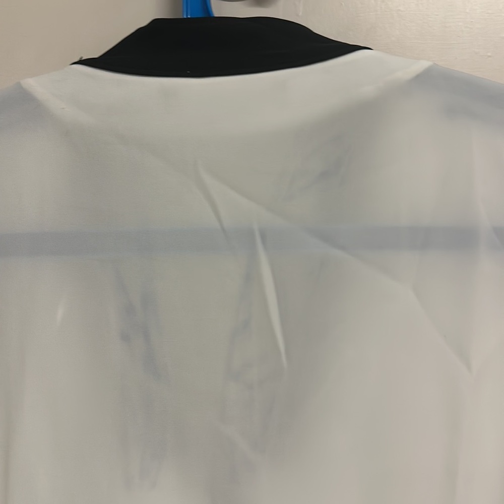 NWT Zara Classic, stylish W& B dress with an interesting detail at V-neck! - Picture 8 of 9